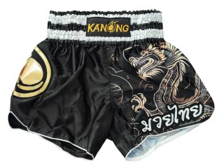 กางเกงมวยไทย กางเกงมวย Kanong : KNS-505-สีดำ