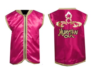 เสื้อพี่เลี้ยง มวยไทย ปักชื่อได้ แบรนด์คะนอง : KNCMJ-121-บานเย็น