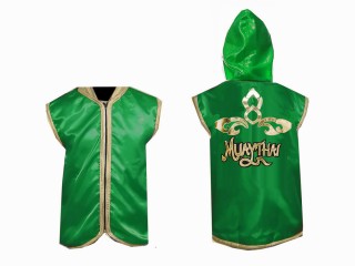 เสื้อฮู้ด มวยไทย ปักชื่อได้ แบรนด์คะนอง : KNHOD-121-เขียว