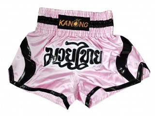 กางเกงมวยไทย กางเกงมวย Kanong : KNS-144-ชมพู
