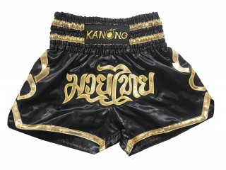 กางเกงมวยไทย กางเกงมวย Kanong : KNS-121-ดำ