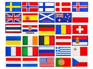 อาร์มธงชาติ ติดกางเกงมวย เสื้อมวย ขนาดเล็ก