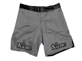 กางเกงขาสั้น MMA ออกแบบเองเพิ่มชื่อหรือโลโก้: สีเทา