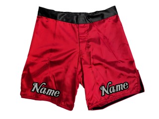 กางเกง MMA ปักชื่อ : สีแดง