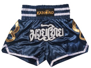 กางเกงมวยไทย กางเกงมวย Kanong : KNS-143-สีกรม
