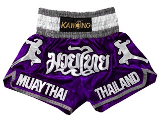 กางเกงมวยไทย กางเกงมวย Kanong : KNS-133-ม่วง