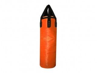 กระสอบทรายมวยไทย กระสอบทรายแขวน สั่งทำโลโก้ได้ หนัง Microfiber ขนาด 120 cm [พร้อมบรรจุ] : สีส้ม
