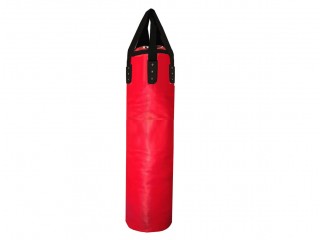 กระสอบทรายมวยไทย กระสอบทรายแขวน สั่งทำโลโก้ได้ หนัง Microfiber ขนาด 180 cm [พร้อมบรรจุ] : สีแดง
