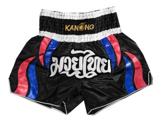 กางเกงมวยไทย กางเกงมวย Kanong : KNS-138-ดำ