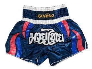 กางเกงมวยไทย กางเกงมวย Kanong : KNS-138-กรม