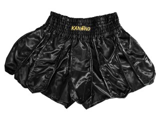 กางเกงมวยไทย กางเกงมวย Kanong : KNS-139-ดำ