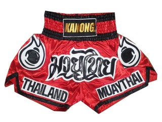 กางเกงมวยไทย กางเกงมวย Kanong : KNS-118 แดง