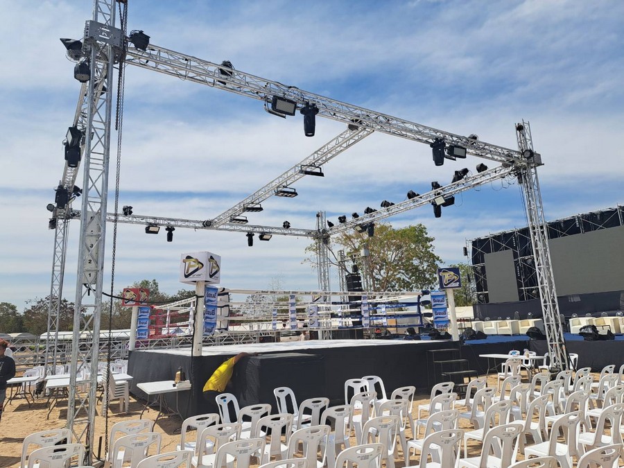 เวทีมวยให้เช่า พร้อมไฟ 01